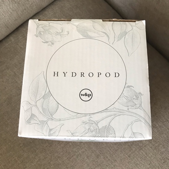 Hydropod 5-piece sweet basil set with frosted glass water receptacle new in box - Picture 5 of 5